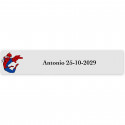 Étiquette adhésive Spiderman 5x1 cm pour des détails d'enfants personnalisés