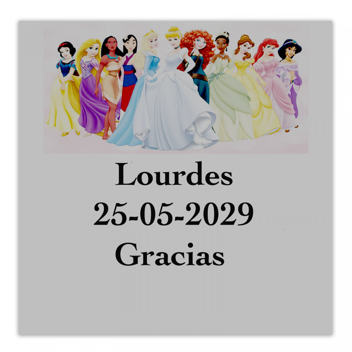 Autocollants princesses 5x5 cm pour enfants fond transparent