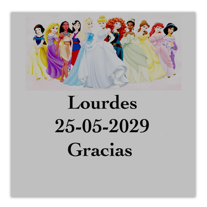 Autocollants princesses 5x5 cm pour enfants fond transparent