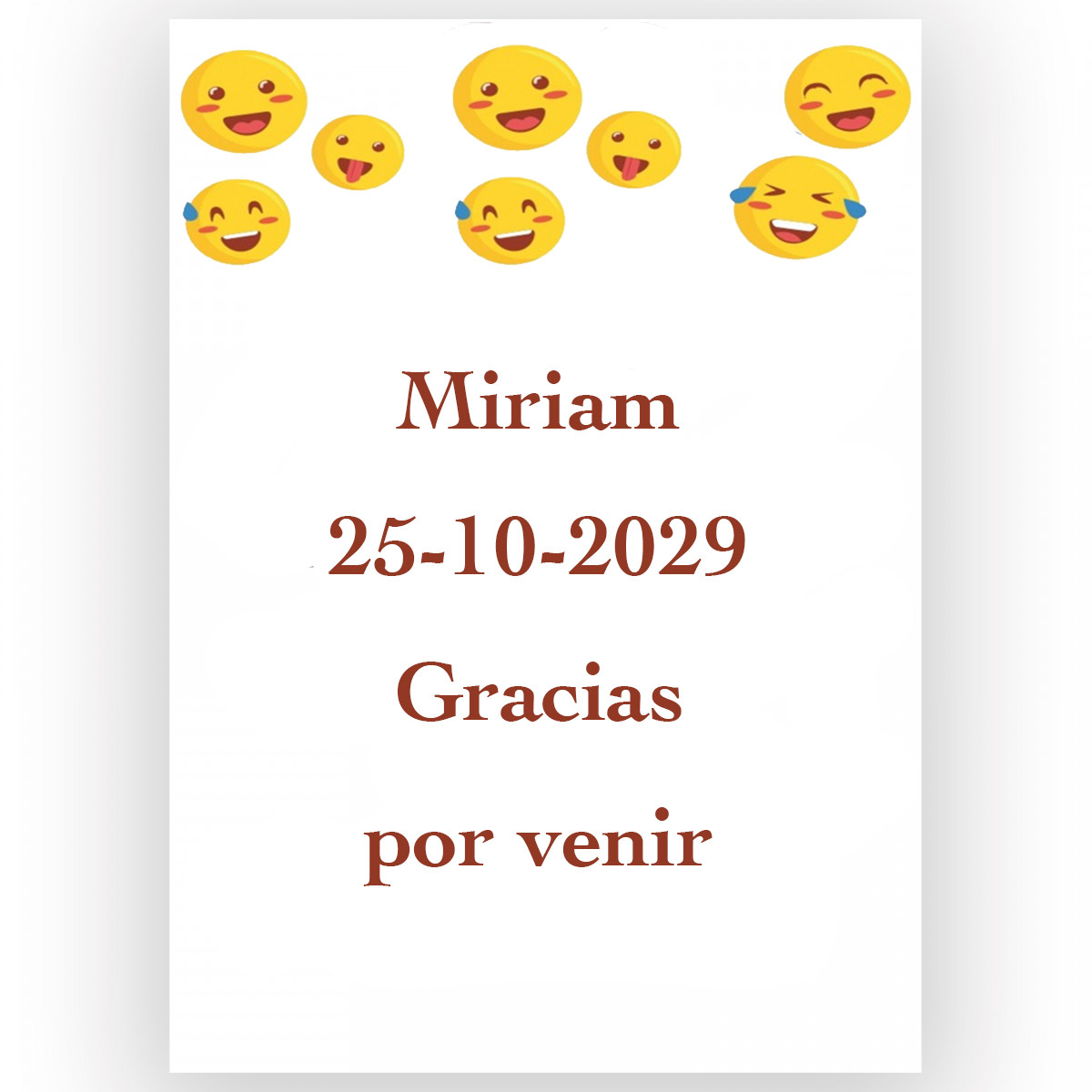 Emojis, autocollant d'émotions personnalisé 5x7cm