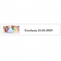 Autocollant personnalisé princesses 5x1cm pour événements thématiques