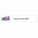 Trolls autocollant personnalisé pour enfants 5x1cm fond blanc