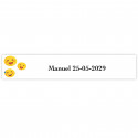 Emoji autocollant amusant personnalisé 5x1cm