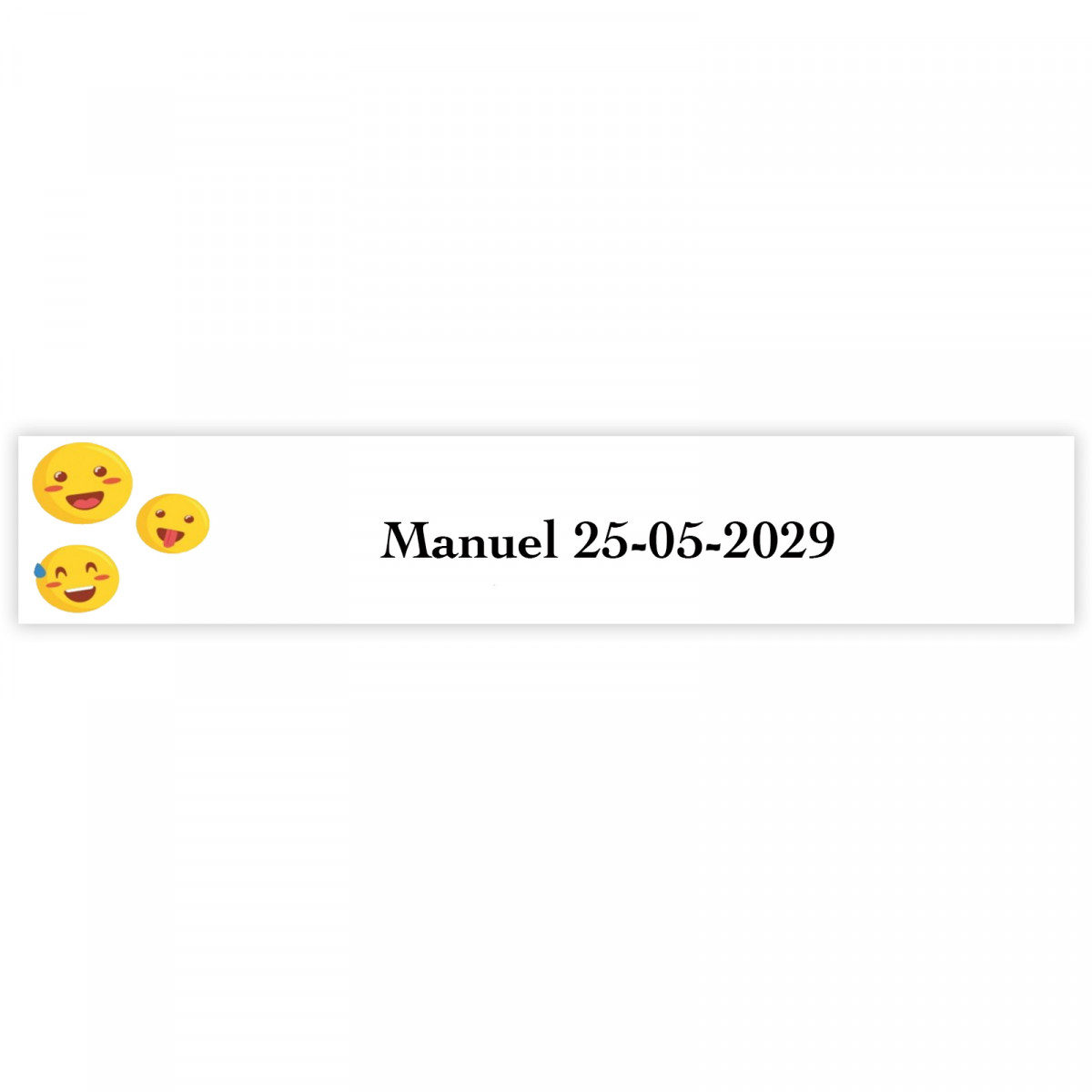 Emoji autocollant amusant personnalisé 5x1cm