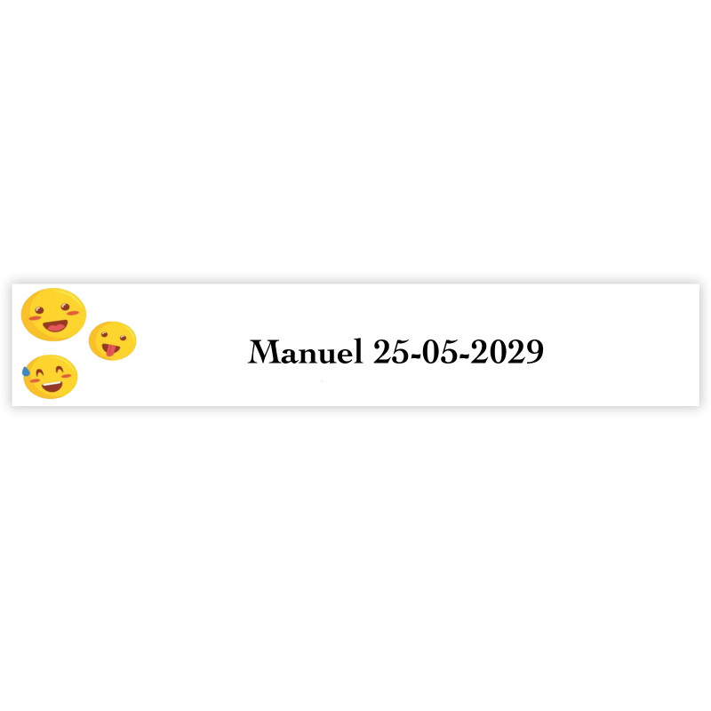 Emoji autocollant amusant personnalisé 5x1cm