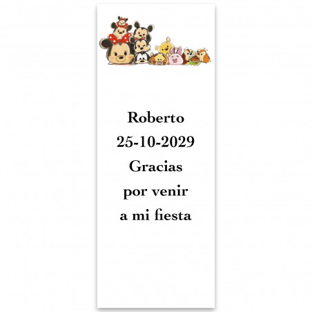 Adhésif personnalisé Disney pour événements 5x13cm