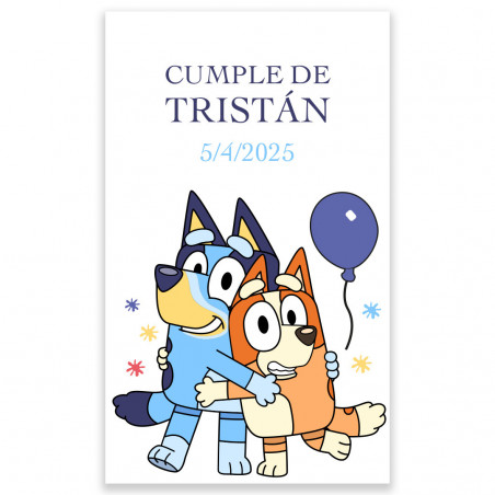 Bluey et Bingo cadeau domino bonbon et sucette