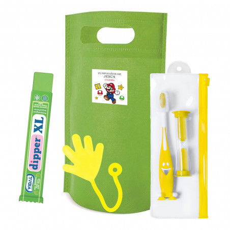 Super Mario cadeau pour enfants avec brosse à dents, bonbon et jeu
