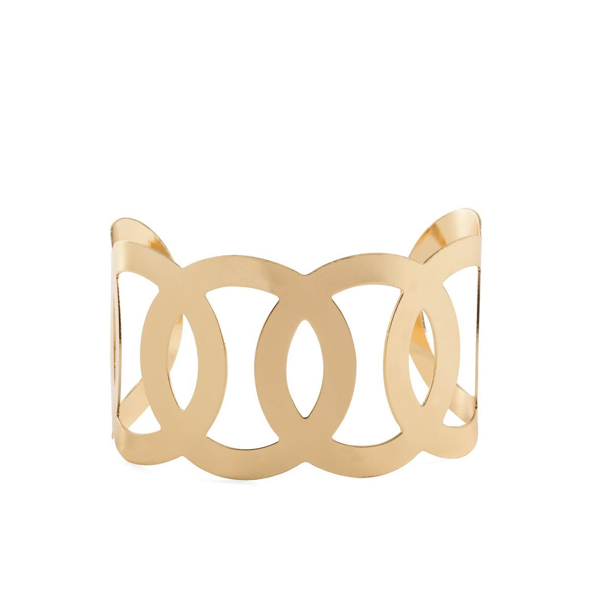 Bracelet doré ajouré pour femme Élégance et style moderne