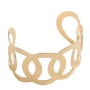 Bracelet doré ajouré pour femme Élégance et style moderne