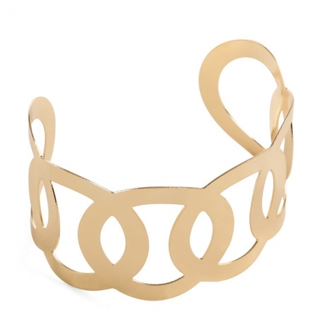 Bracelet doré ajouré pour femme Élégance et style moderne