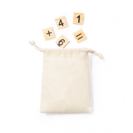 Emojis sac à dos avec des cadeaux en bois et bonbons