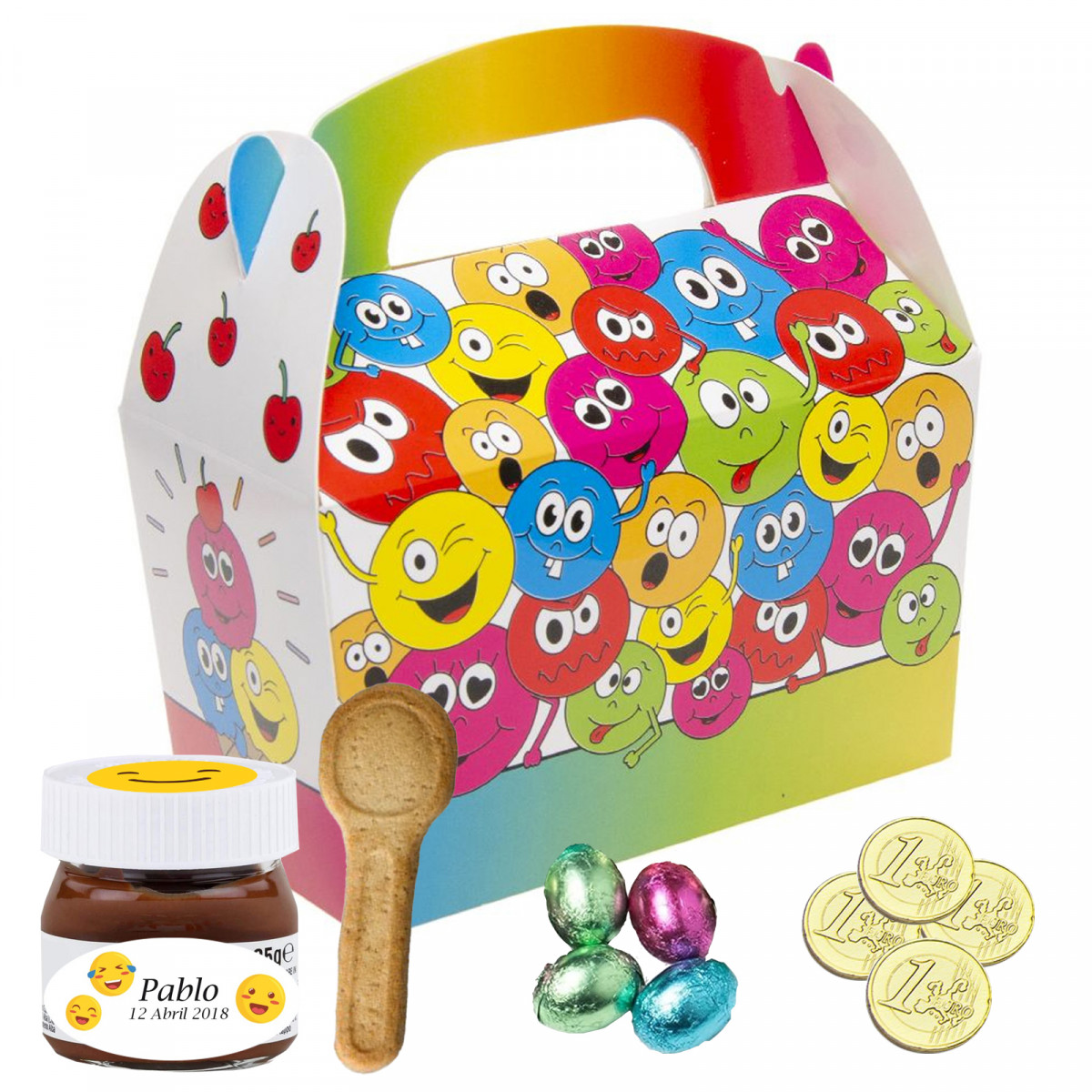 Emojis boîte avec des chocolats