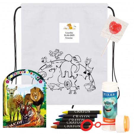 Disney sac à dos et livre de coloriage avec bulleur