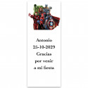 Avengers, étiquette adhésive personnalisée verticale 13x5cm