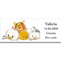 Bébés Disney autocollant avec texte personnalisé 13x5cm