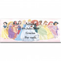 Autocollants personnalisés de princesses pour événements spéciaux 13x5cm
