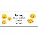 Émojis autocollant personnalisé original 13x5cm