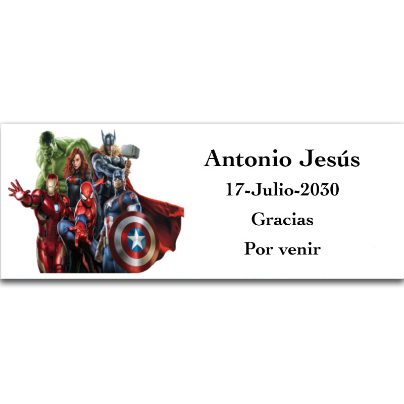 Avengers autocollant personnalisé de personnages populaires 13x5cm