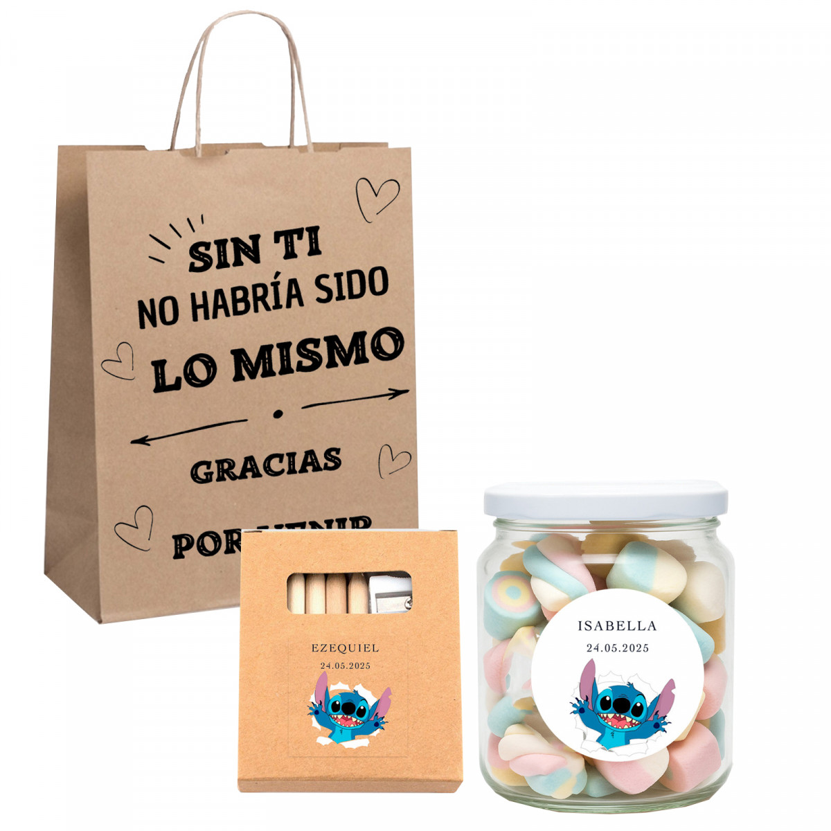 Stich cadeau personnalisé pour enfants pour événements