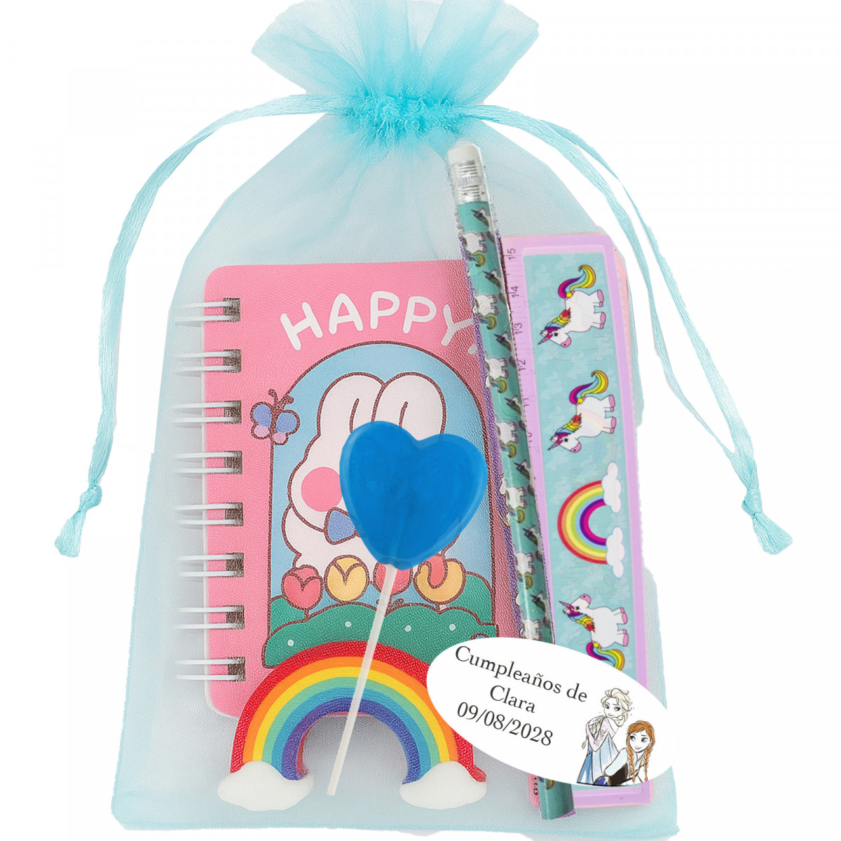 Frozen pack de cadeau papeterie avec peinture de langue