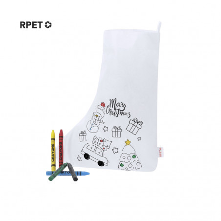 Chaussette de Noël à colorier