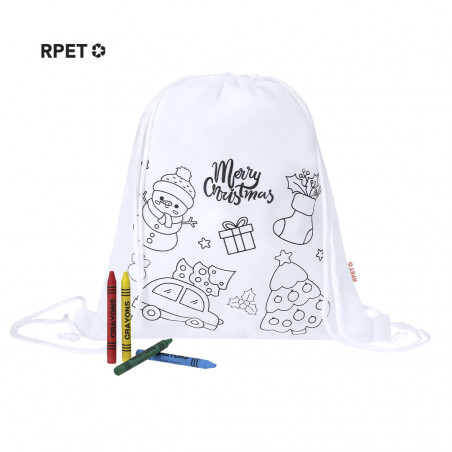 Sac à dos de Noël pour enfants à colorier