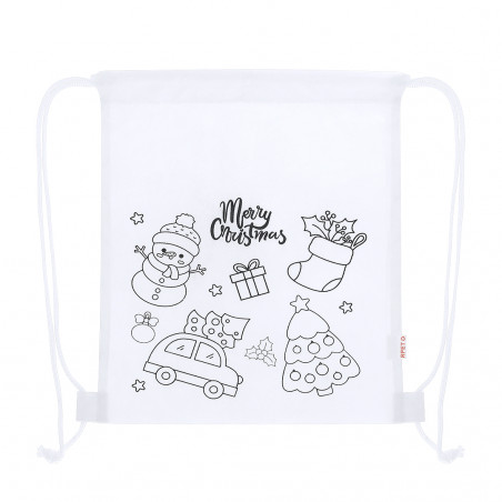 Sac à dos de Noël pour enfants à colorier