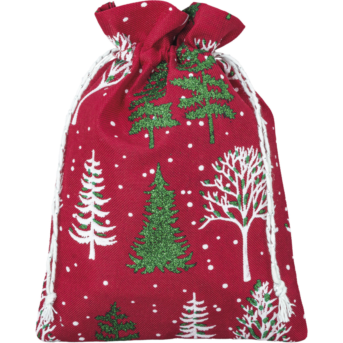 Sac rouge avec motifs de Noël
