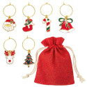 Set de 6 cerceaux de Noël pour verres