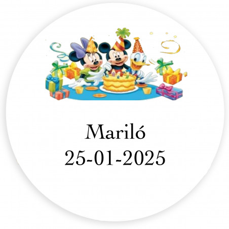 Adhésif personnalisé thématique disney pour décorer 3 cm