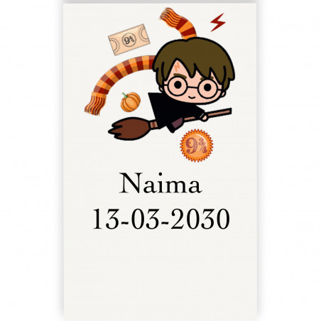 Harry potter autocollants transparents personnalisés 3x5cm