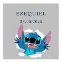 Stitch sac surprise avec bulleur accessoires de papeterie et sucette langue peinture