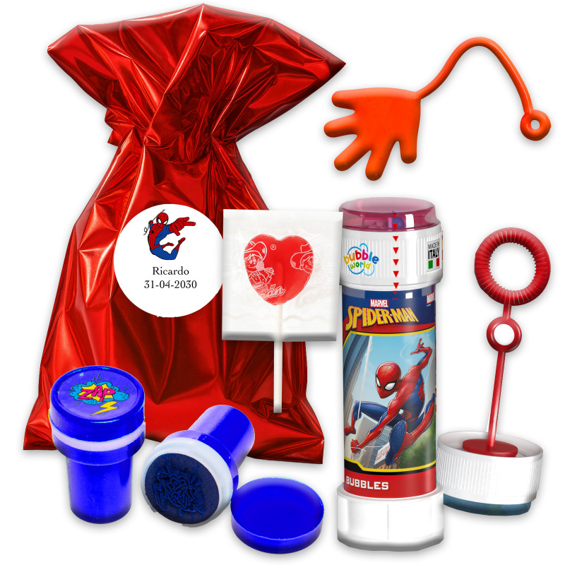 Spiderman sac en métal avec des détails amusants pour enfants