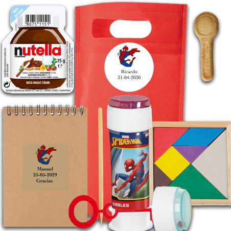 Spiderman, cadeaux personnalisés pour enfants pour les anniversaires, communions, baptêmes et mariages