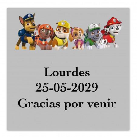 Sac à dos patrulla canina avec des cadeaux pour enfants lors de célébrations