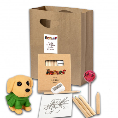 Sac à dos patrulla canina avec des cadeaux pour enfants lors de célébrations