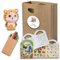 Détail éducatif pour enfants winnie l ourson avec des activités à colorier et à jouer