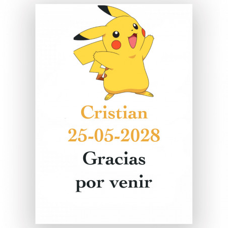 Paquet pokémon pour invités personnalisés éducatif et savoureux