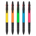 Stylos avec encre bleue noire et rouge pack de 5 unités
