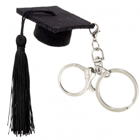 Porte clés avec toque de graduation