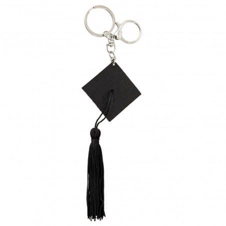 Porte clés avec toque de graduation