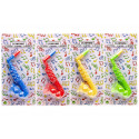 Saxophone en jouet de 15 cm de couleurs