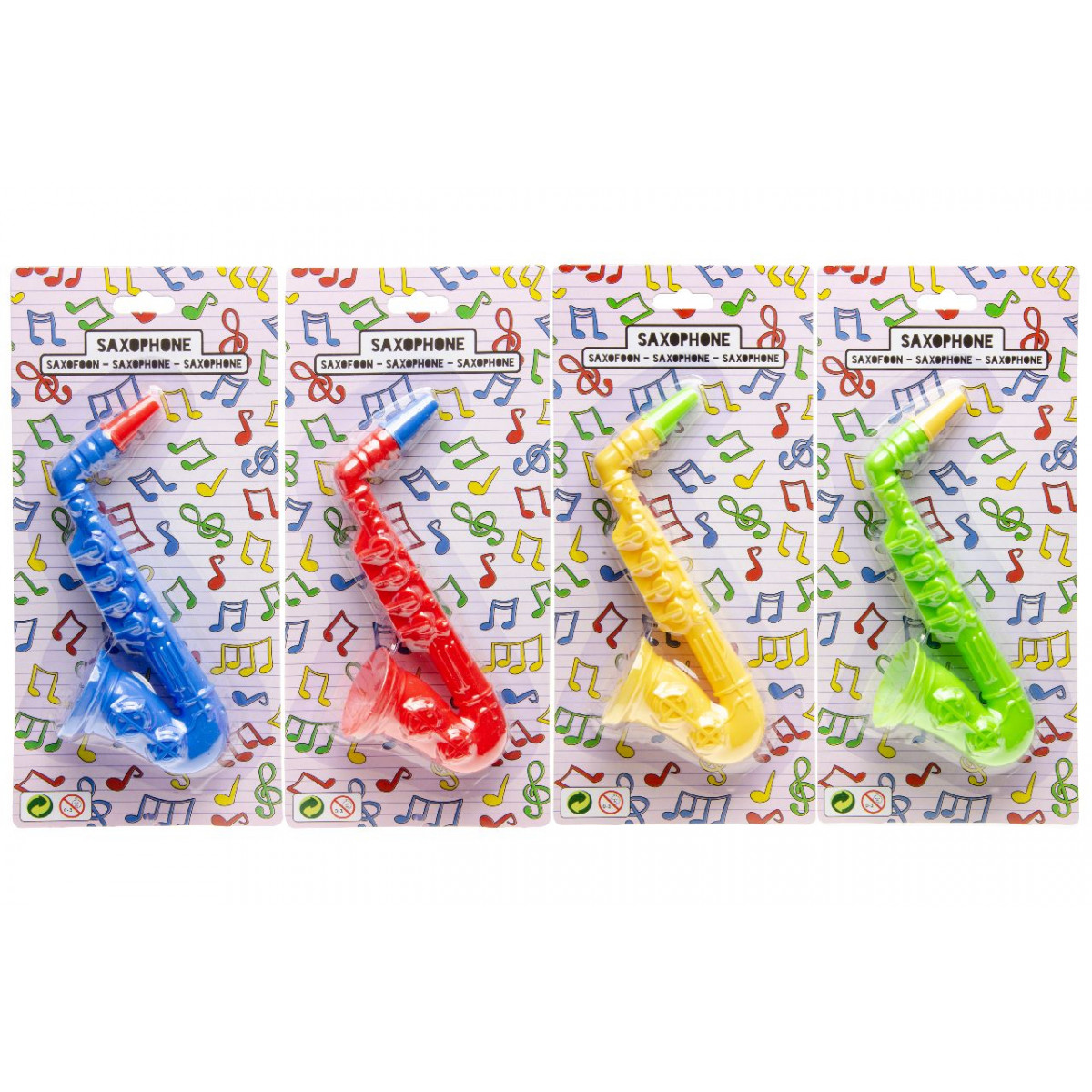 Saxophone en jouet de 15 cm de couleurs