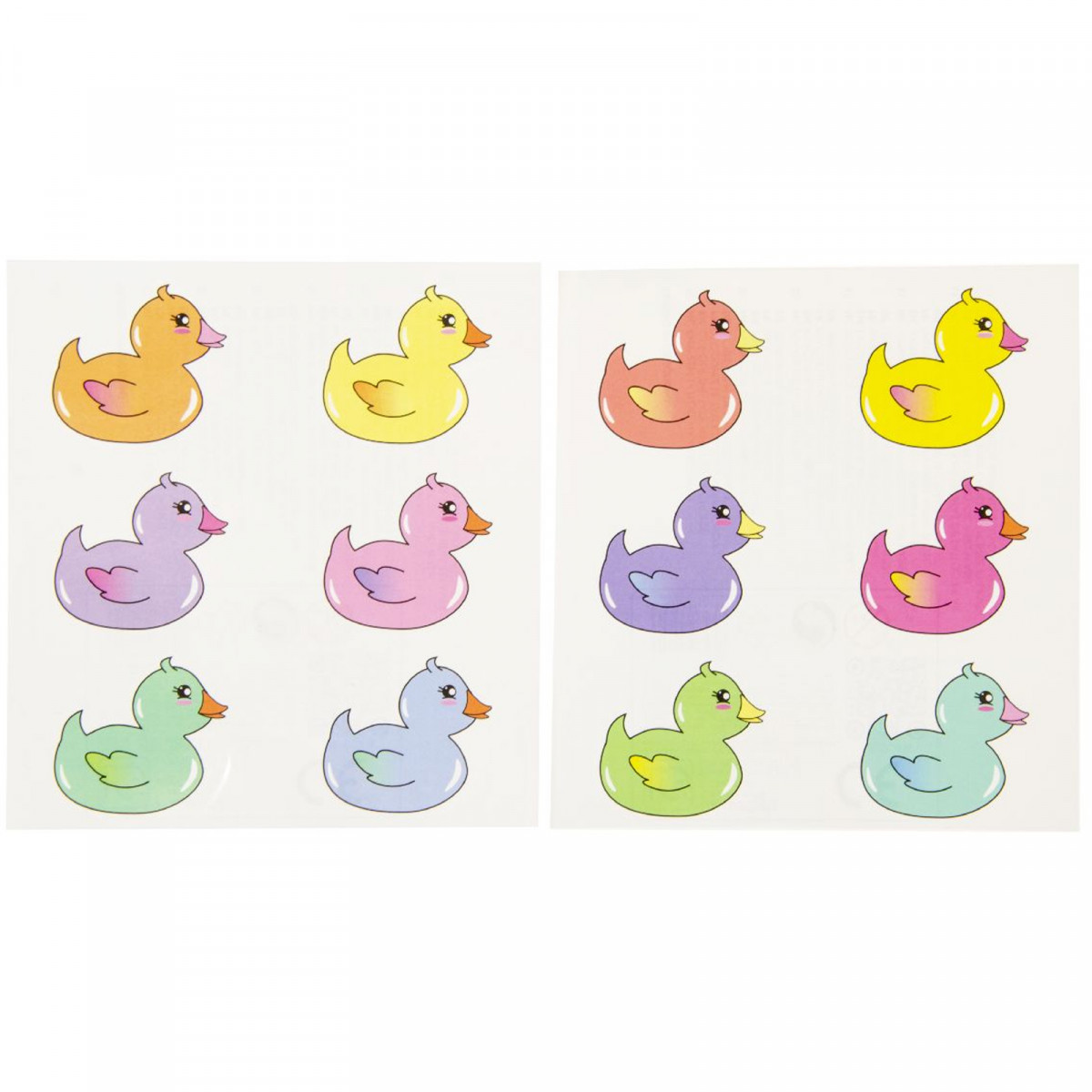 Tattoos de canards en caoutchouc pour enfants