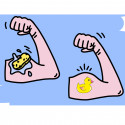 Tattoos de canards en caoutchouc pour enfants