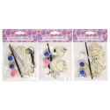 Set de peinture avec figurine en bois pour enfants