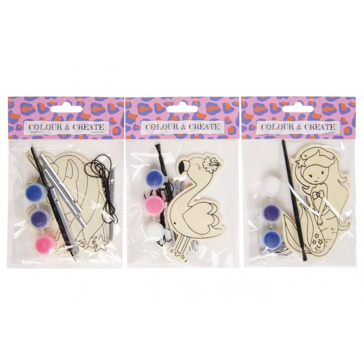 Set de peinture avec figurine en bois pour enfants