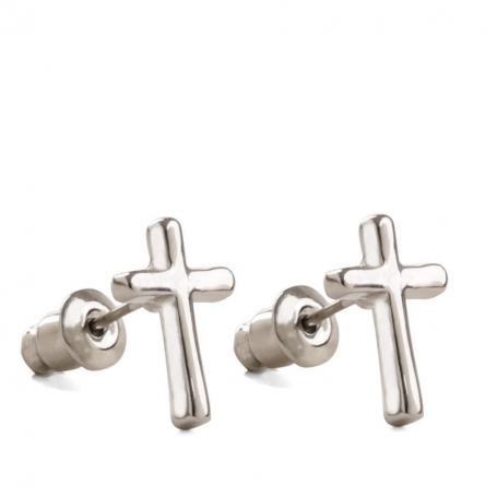 Boucles d'oreilles croix