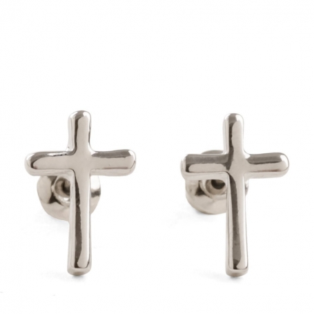 Boucles d'oreilles croix